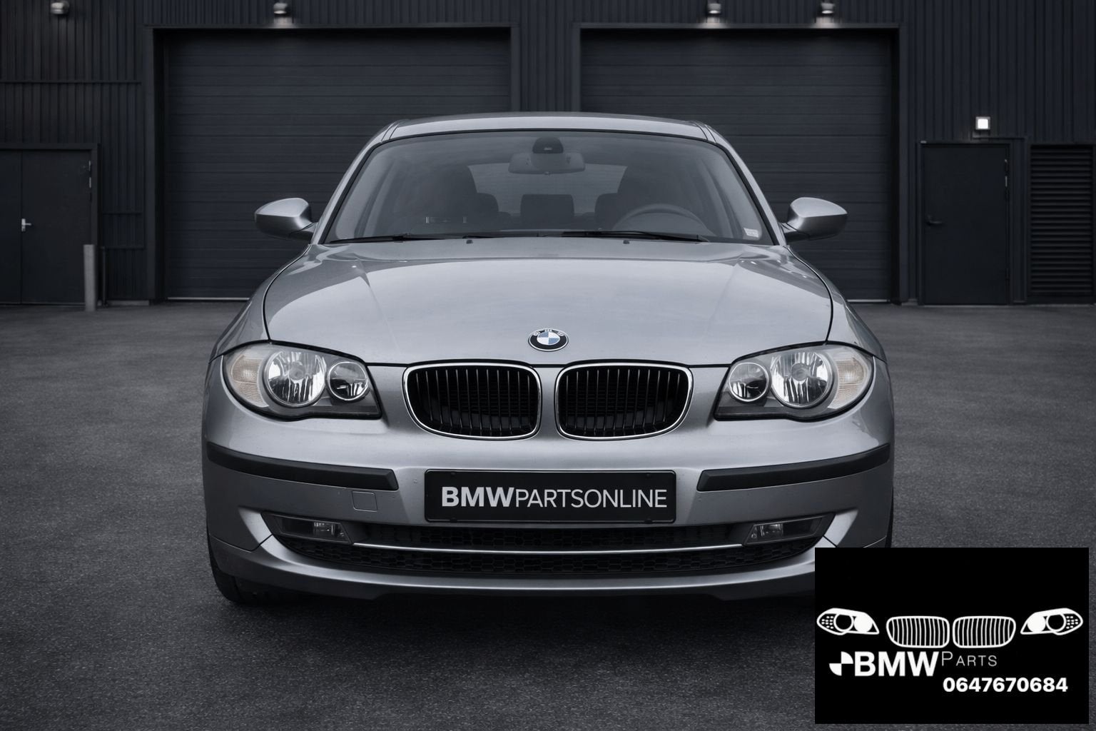 Voorkop Bmw 1-Serie E81 E87 LCI spacegrau A52, Gebruikt, -, Ophalen of Verzenden, Bumper
