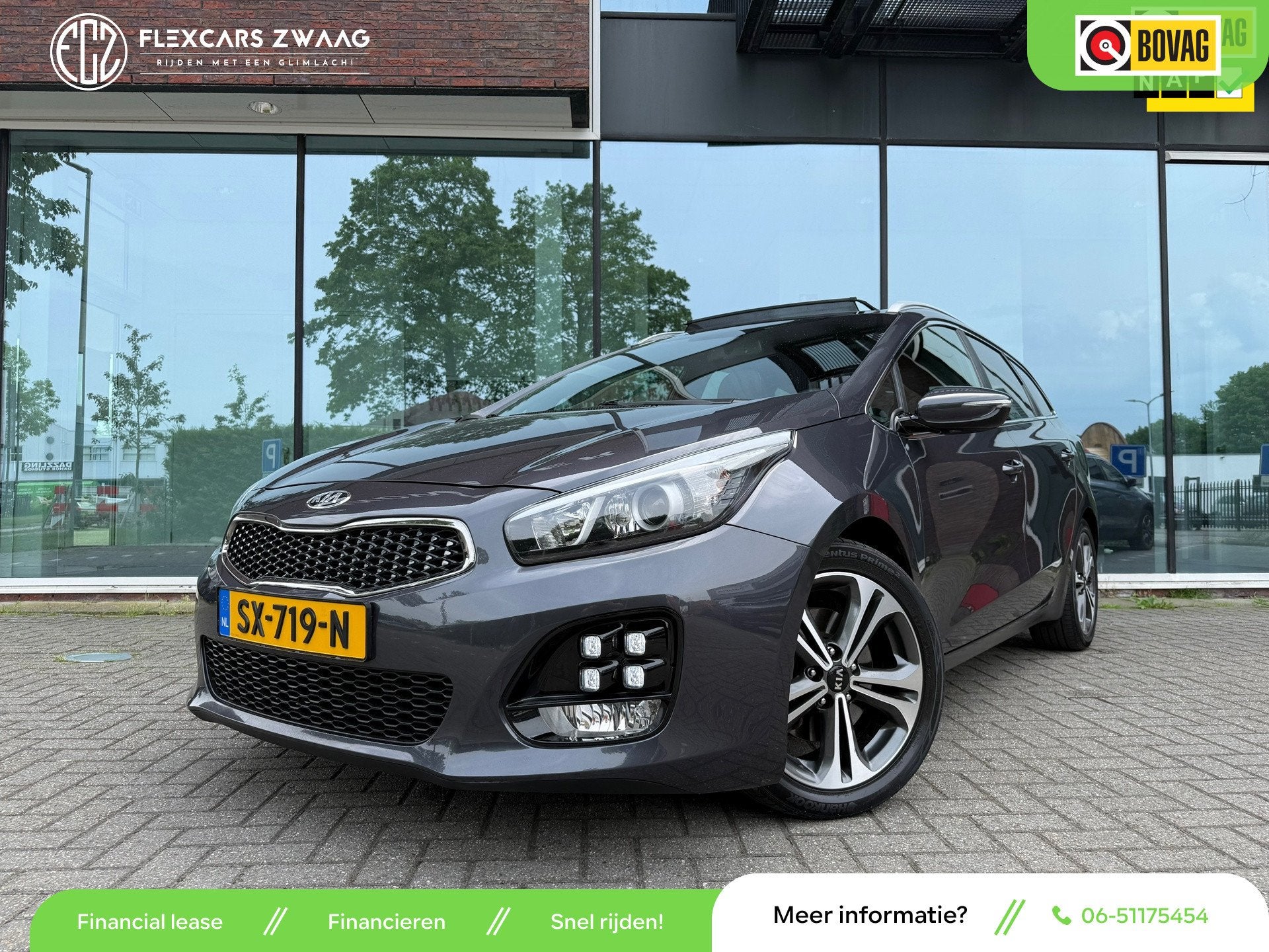 Kia Cee'd Sportswagon 1.0 T-GDi GT-Line Edition - Pano/Schui, Auto's, Voorwielaandrijving, Dealer onderhouden, Gebruikt, Leder en Stof
