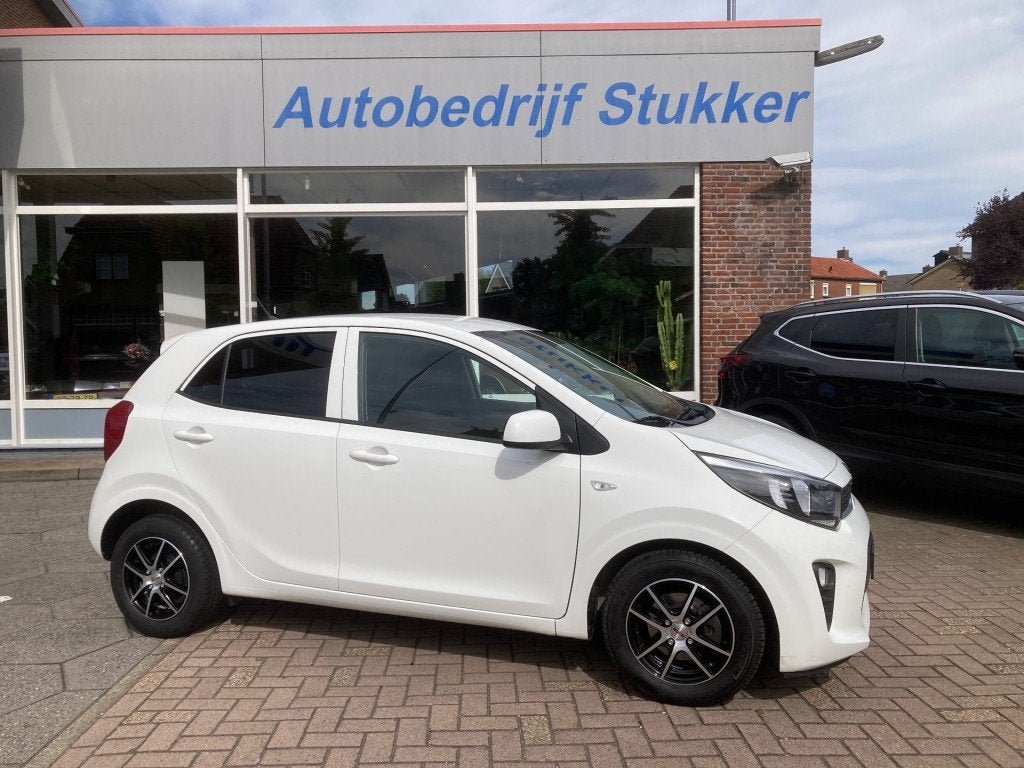 Kia PICANTO 1.0 Cvvt Comfort PlusLine Airco LM velgen, Auto's, Voorwielaandrijving, Gebruikt, Wit, Origineel Nederlands