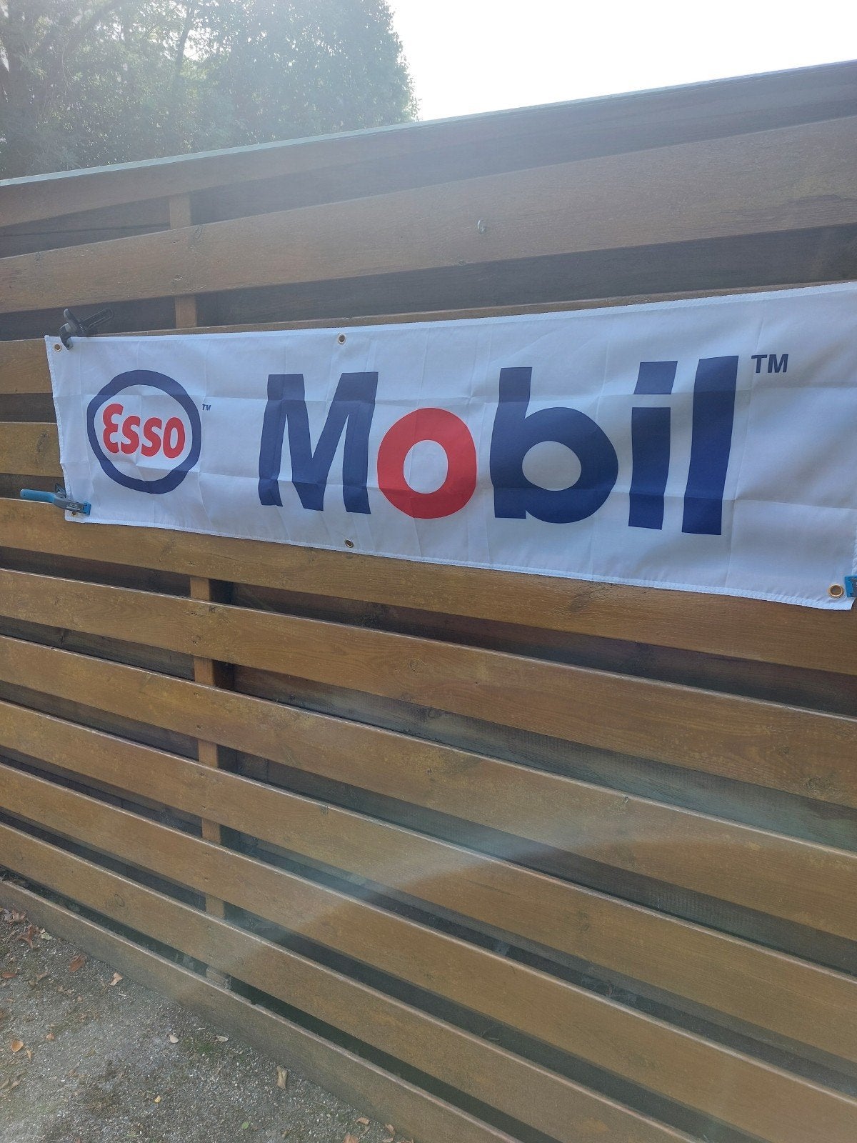 ESSO MOBIL BANNER 45X180CM, Ophalen of Verzenden