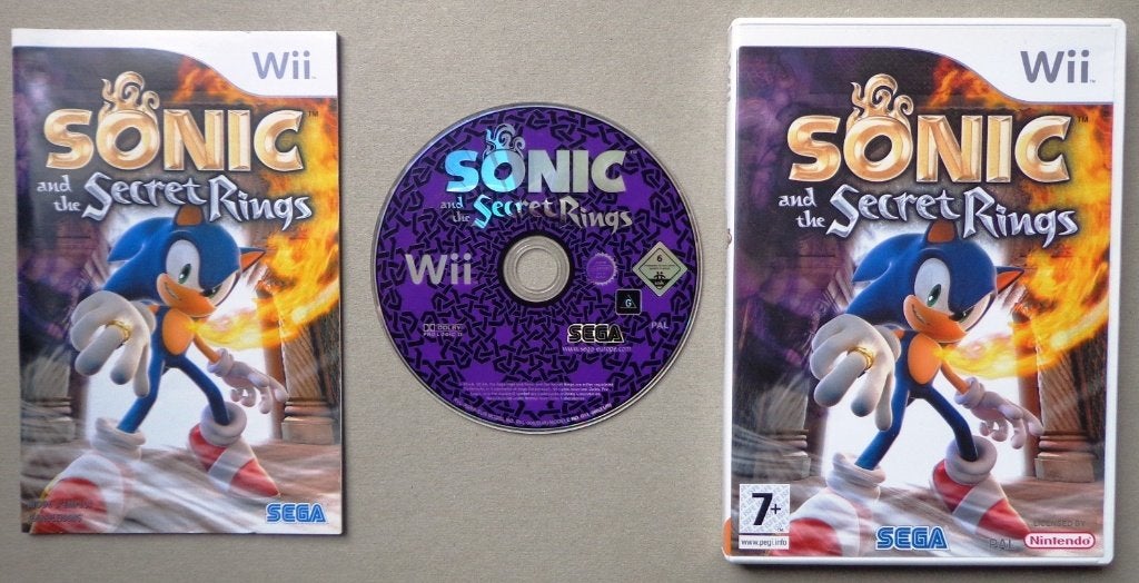Sonic and the Secret Rings voor de Nintendo Wii Compleet, Spelcomputers en Games, Avontuur en Actie, 1 speler, Ophalen of Verzenden