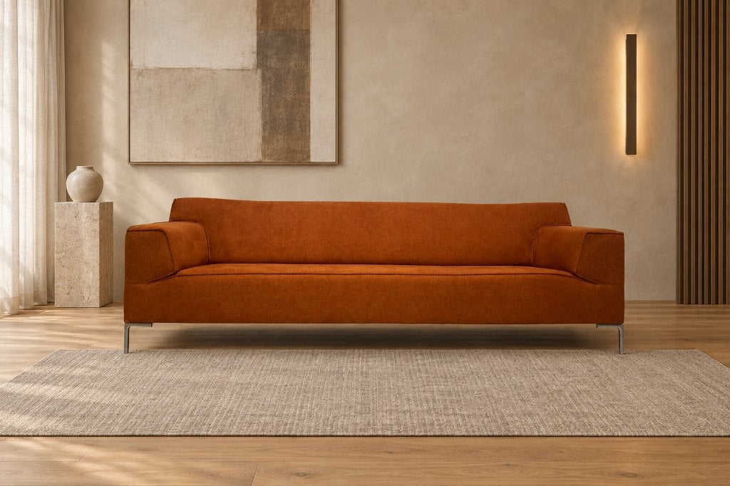 NIEUW Design on Stock Bloq 4-Zits + GARANTIE | NP €4.750, 250 tot 300 cm, 75 tot 100 cm, Www.designplaats.nl, Rechte bank