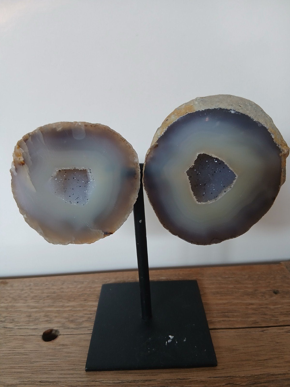 Agaat vlinder op standaard - 13cm hoog, Ophalen of Verzenden, Mineraal