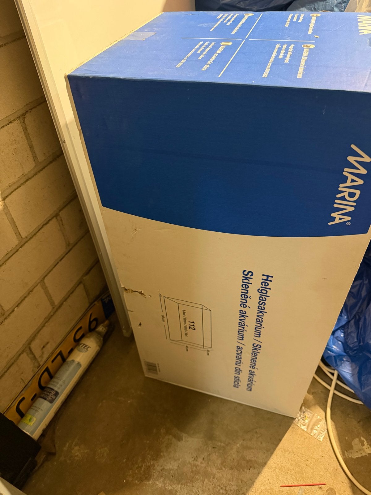 Marina Volglas Aquarium - 112 Liter (80 x 35 x 40 cm), Ophalen, Gebruikt, ., .