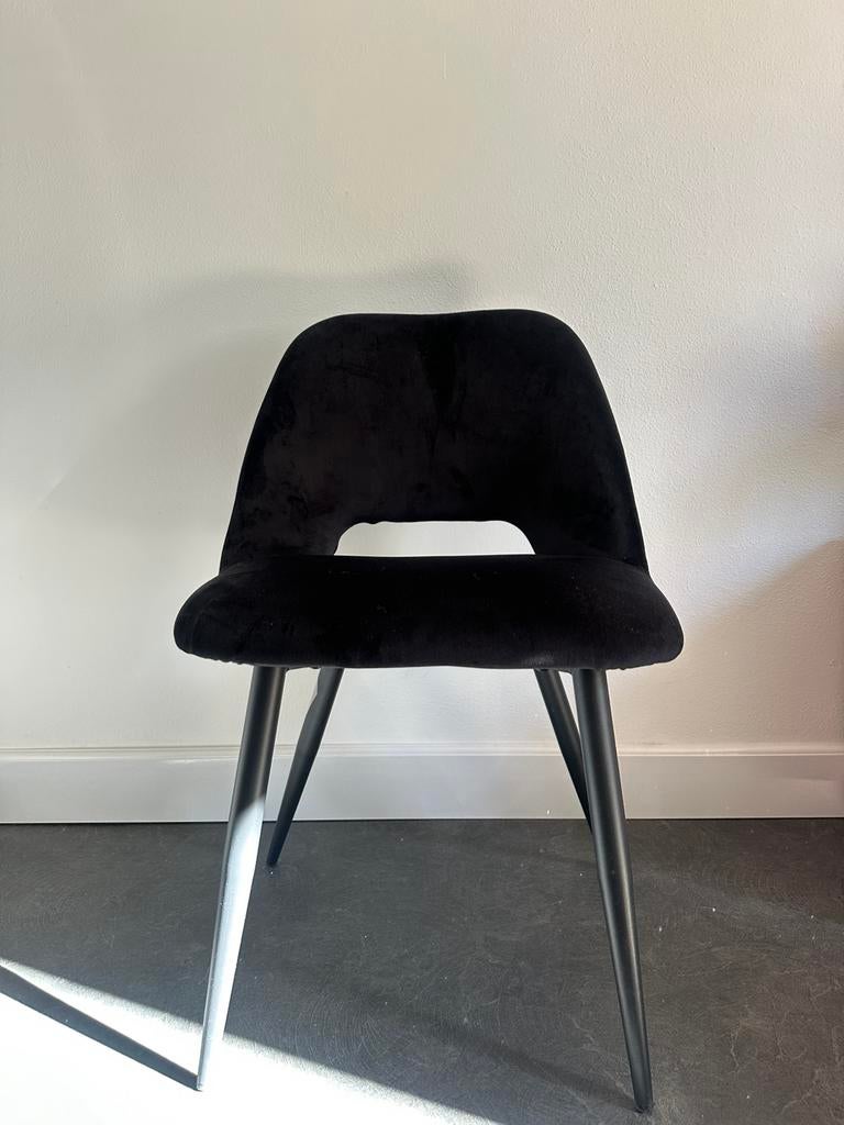Set van 4 eetkamerstoelen, Ophalen, Zwart, Nieuw, Vier