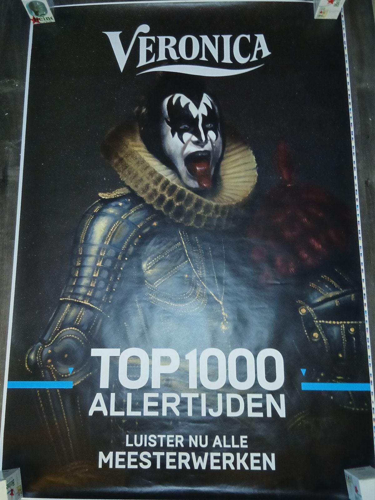 Zeldzame Gene Simmons (KISS) Abri Poster - Must-have!, Ophalen of Verzenden