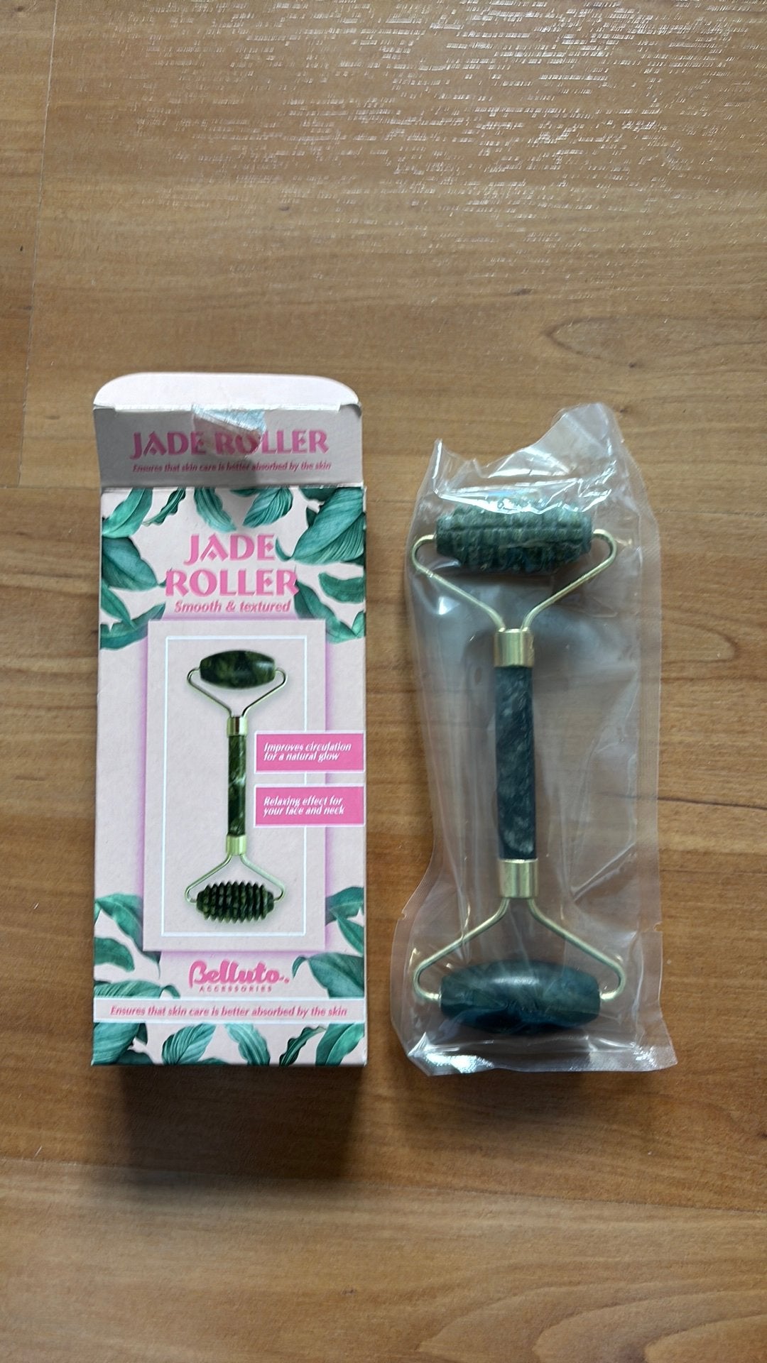 Jade roller belluto, Ophalen of Verzenden, Zo goed als nieuw, Gehele gezicht, Overige typen