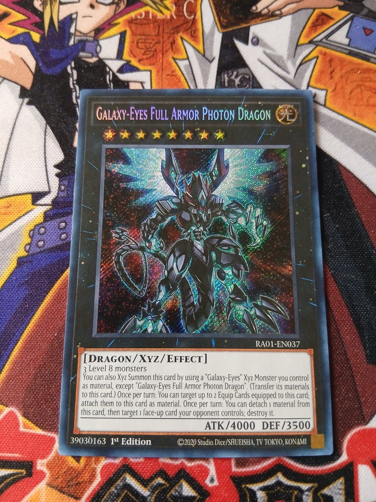 Galaxy-Eyes Full Armor Photon Dragon - Secret Rare RA01 YGO, Ophalen of Verzenden, Zo goed als nieuw, Foil
