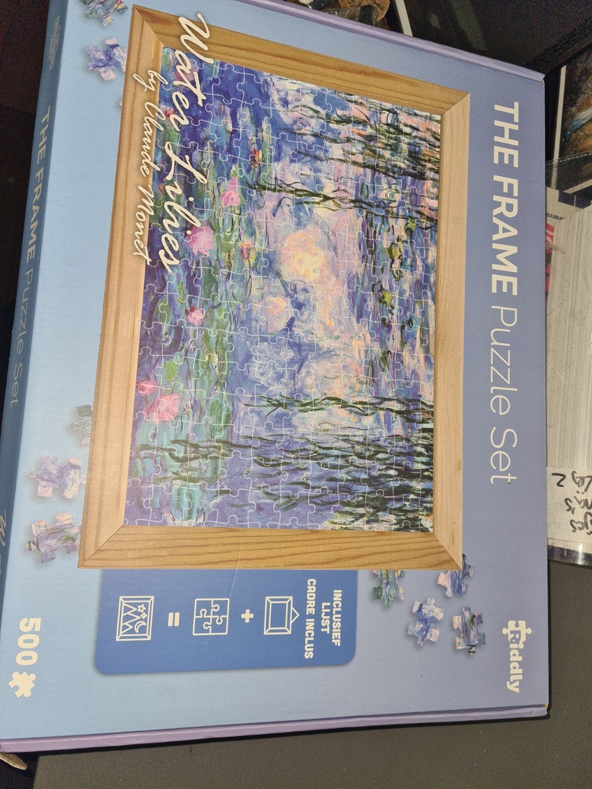 Puzzel 500 stukjes - Water Lilies by Claude Monet, Ophalen, 500 t/m 1500 stukjes, Nieuw, Legpuzzel