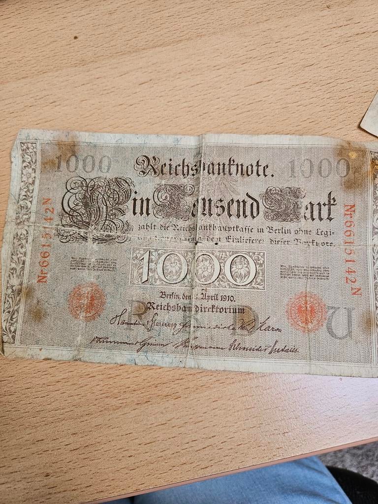 Duitse Reichsbanknoten, Ophalen of Verzenden, Duitsland, Setje