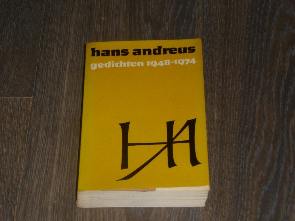 hans andreus - gedichten 1948 -1974, Hans andreus, Ophalen of Verzenden, Zo goed als nieuw, Eén auteur