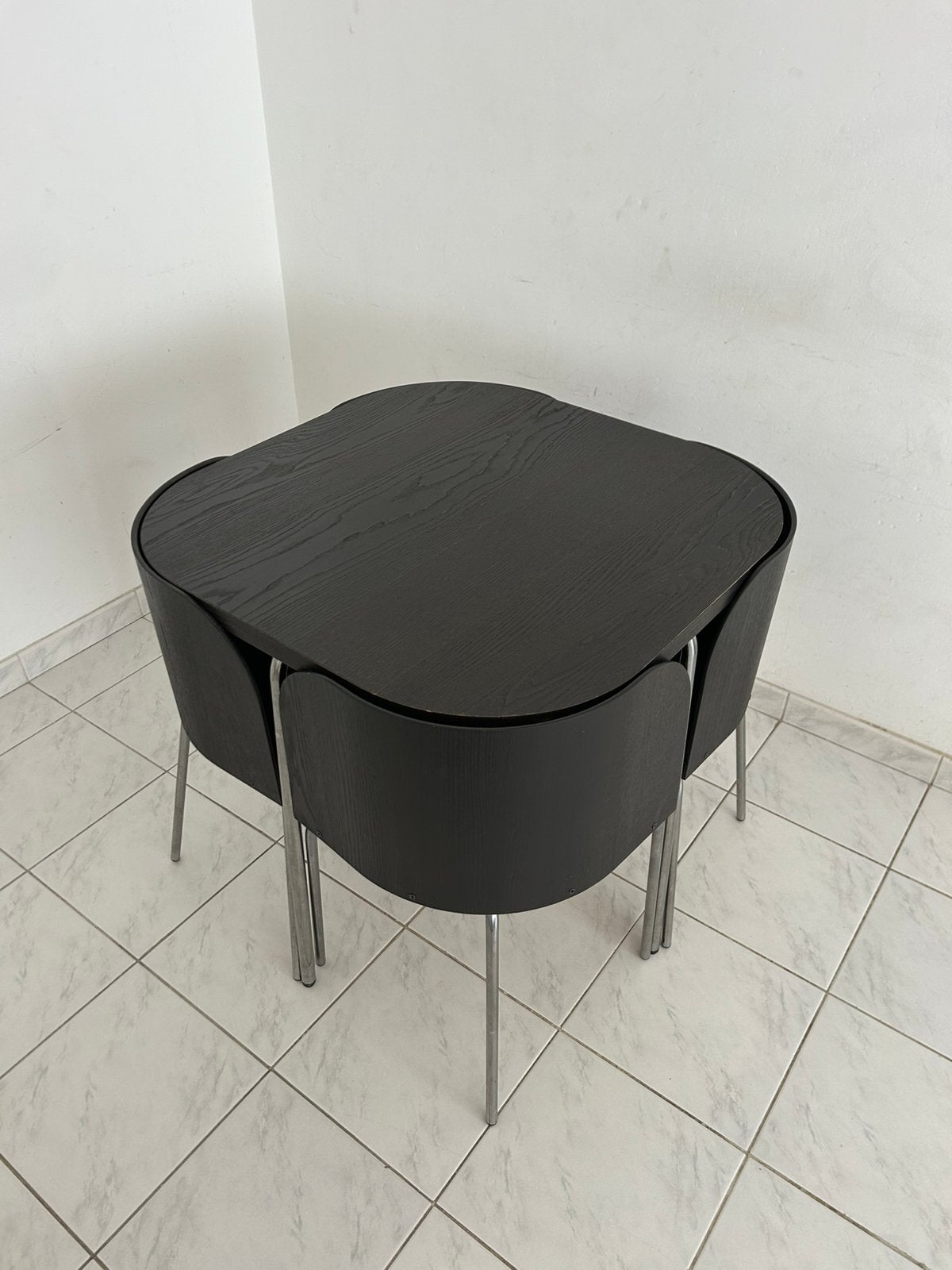 Ikea Fusion eetkamerset tafel met stoelen, Overige houtsoorten, Gebruikt, 50 tot 100 cm, Vierkant