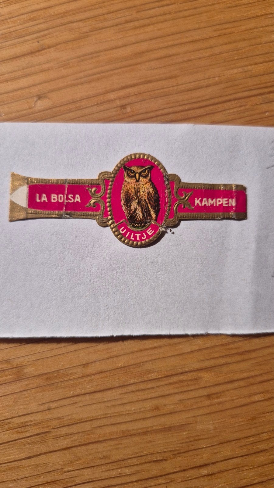 Sigarenbanden, Ophalen, Zo goed als nieuw, Sigarenbandjes