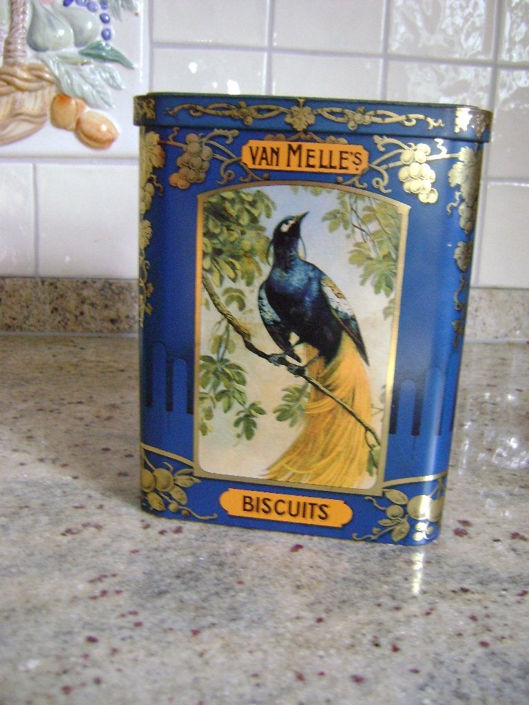 Blik - van Melle's Biscuits, Verzamelen, Ophalen of Verzenden, Gebruikt, Overige