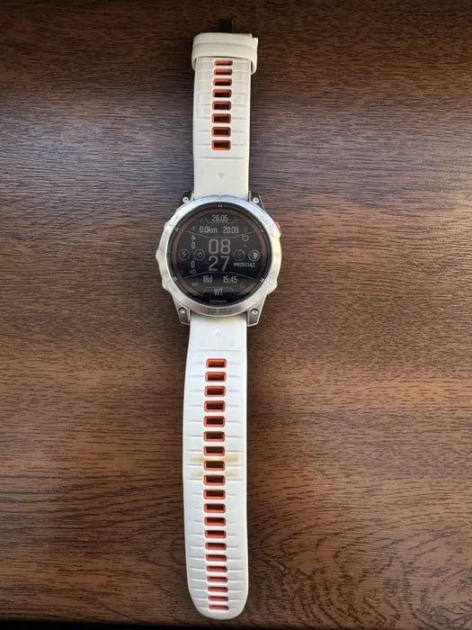 Garmin Fenix 7 Pro Sapphire Solar Titanium — complete set, Garmlin, Wit, Ophalen of Verzenden, Zo goed als nieuw