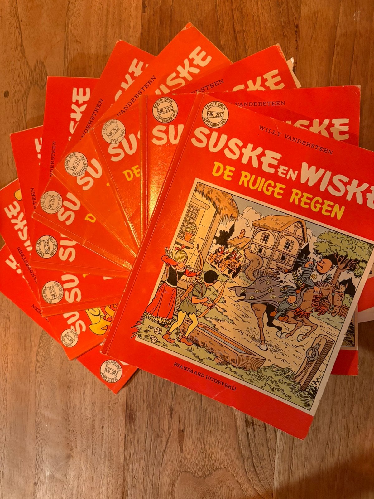 9x Suske en Wiske eerste druk (1985–1986), Boeken, Ophalen of Verzenden, Gelezen