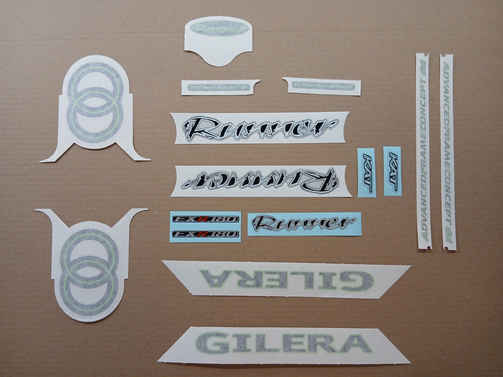 stickerset Gilera Runner FXR DD lime navy, Ophalen of Verzenden