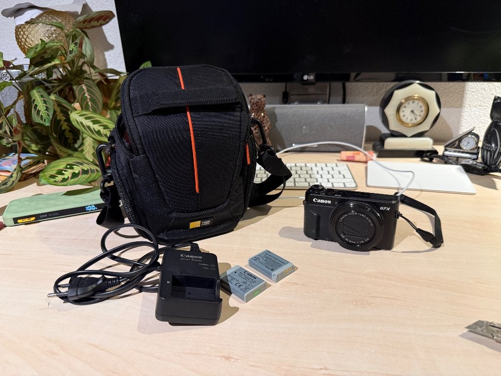 Canon Powershot G7X Mark II + tasje + 2 batterijen