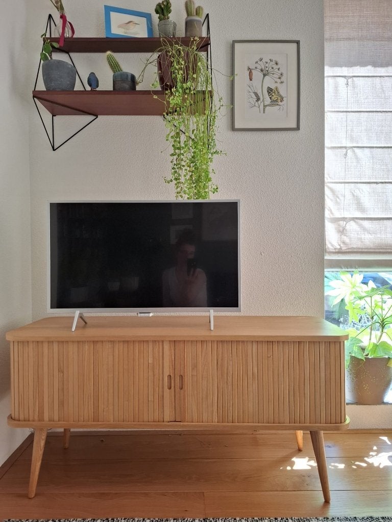 Zuiver Barbier dressoir 120 cm – essen – zo goed als nieuw, Ophalen, Scandinavisch design, Met deur(en), 100 tot 150 cm