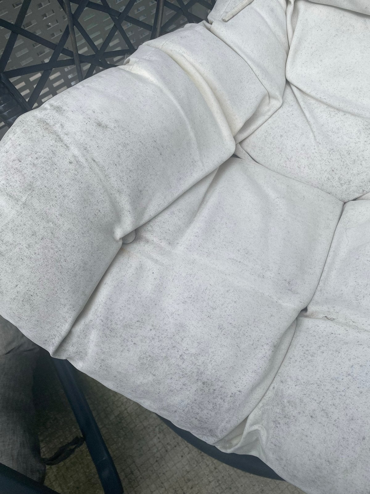 hangstoel balkon, Ophalen, Gebruikt, Inclusief binnenkussen, Wit