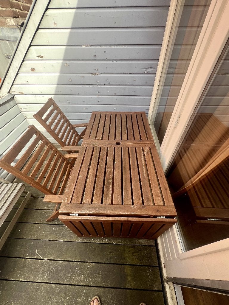 Foto 5 van IKEA ÄPPLARÖ inklapbare tuintafel met 2 stoelen