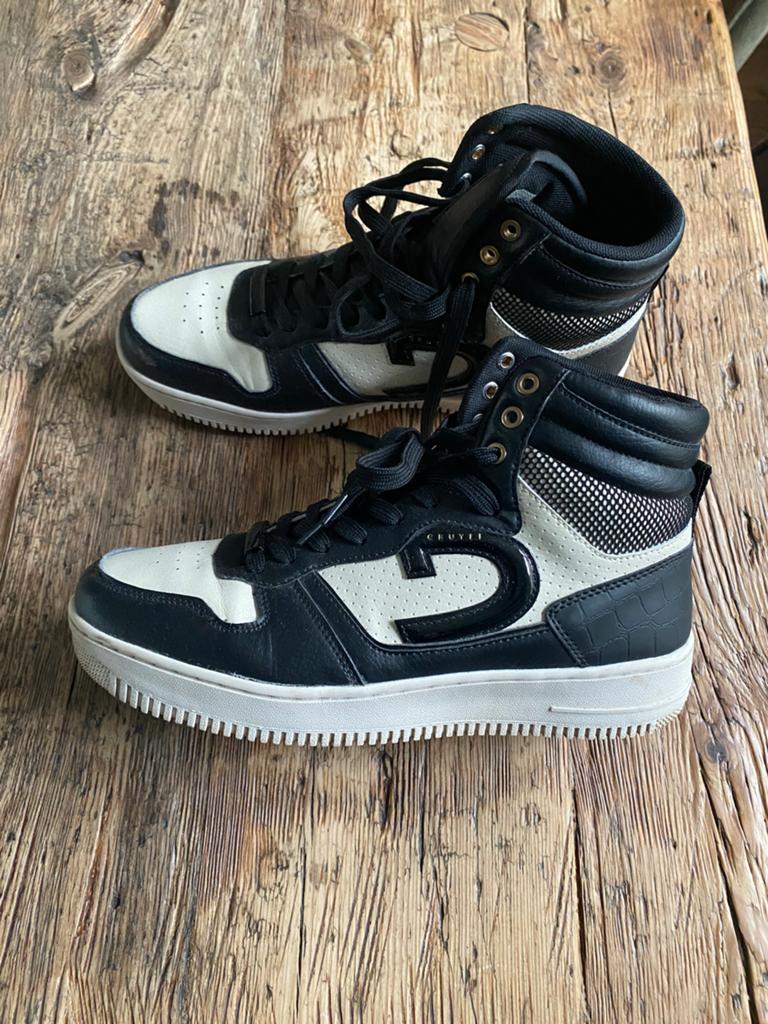 Cruyff Classics hoge sneakers zwart/creme  - Maat 41, Ophalen of Verzenden, Zo goed als nieuw, Zwart, Sneakers of Gympen