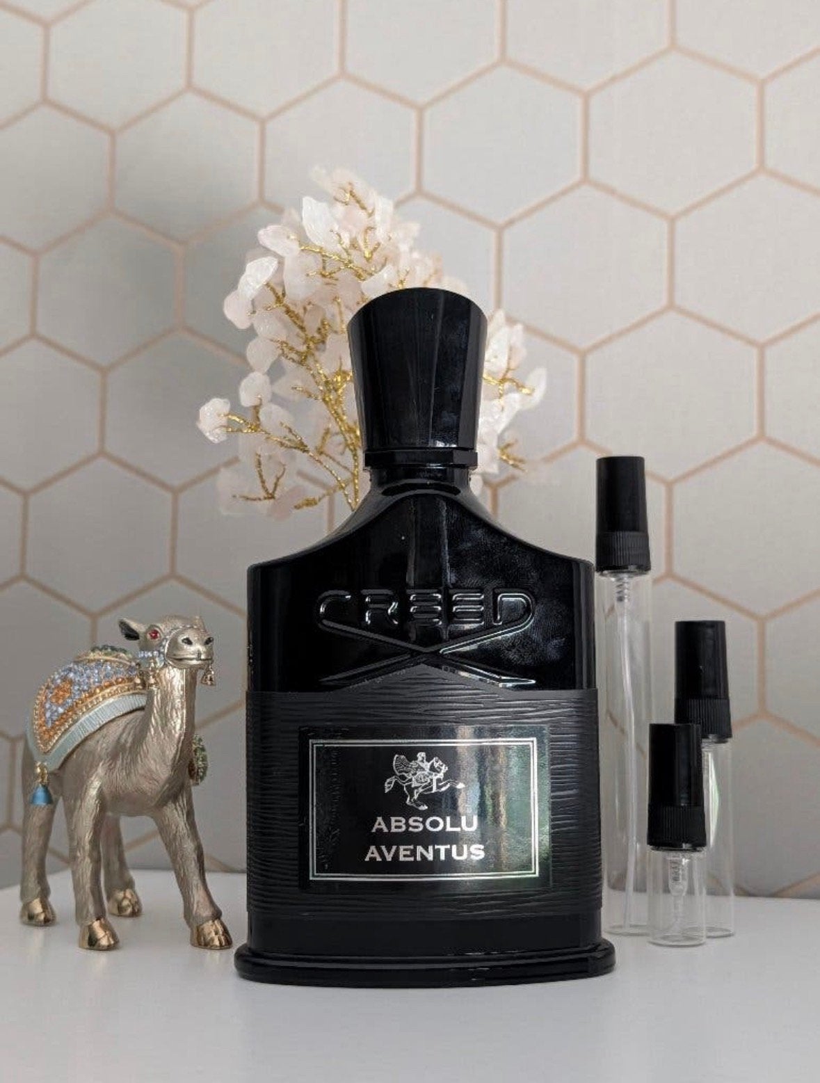 Creed Absolu Aventus samples, Verzenden, Zo goed als nieuw