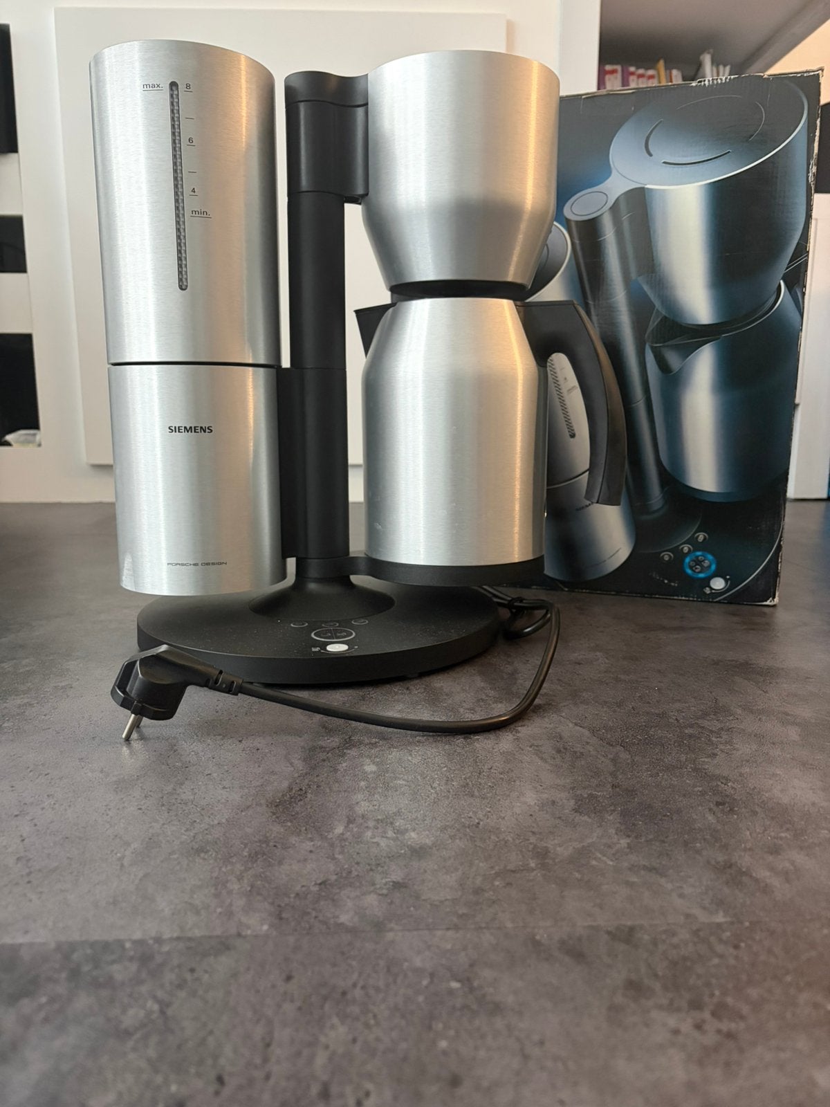Siemens TC 911P2 Porsche Design nieuw, Witgoed en Apparatuur, Ophalen, Afneembaar waterreservoir, 10 kopjes of meer, Gemalen koffie