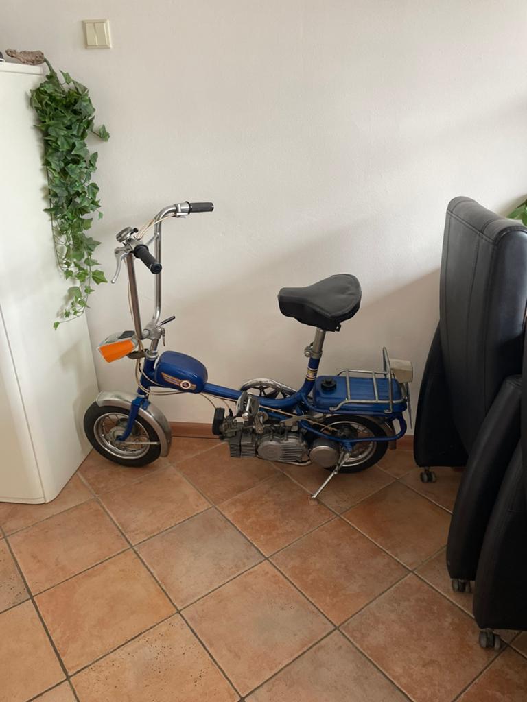 Mini Snorbromfiets Garelli, Fietsen en Brommers, Fietsen | Vouwfietsen, Ophalen of Verzenden, Zo goed als nieuw, Minder dan 14 inch