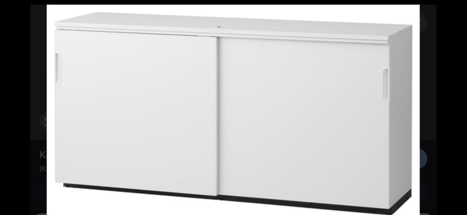 IKEA GALANT kast met schuifdeuren, wit 160x80 cm, Ophalen, 150 tot 200 cm, Zo goed als nieuw, Minder dan 100 cm