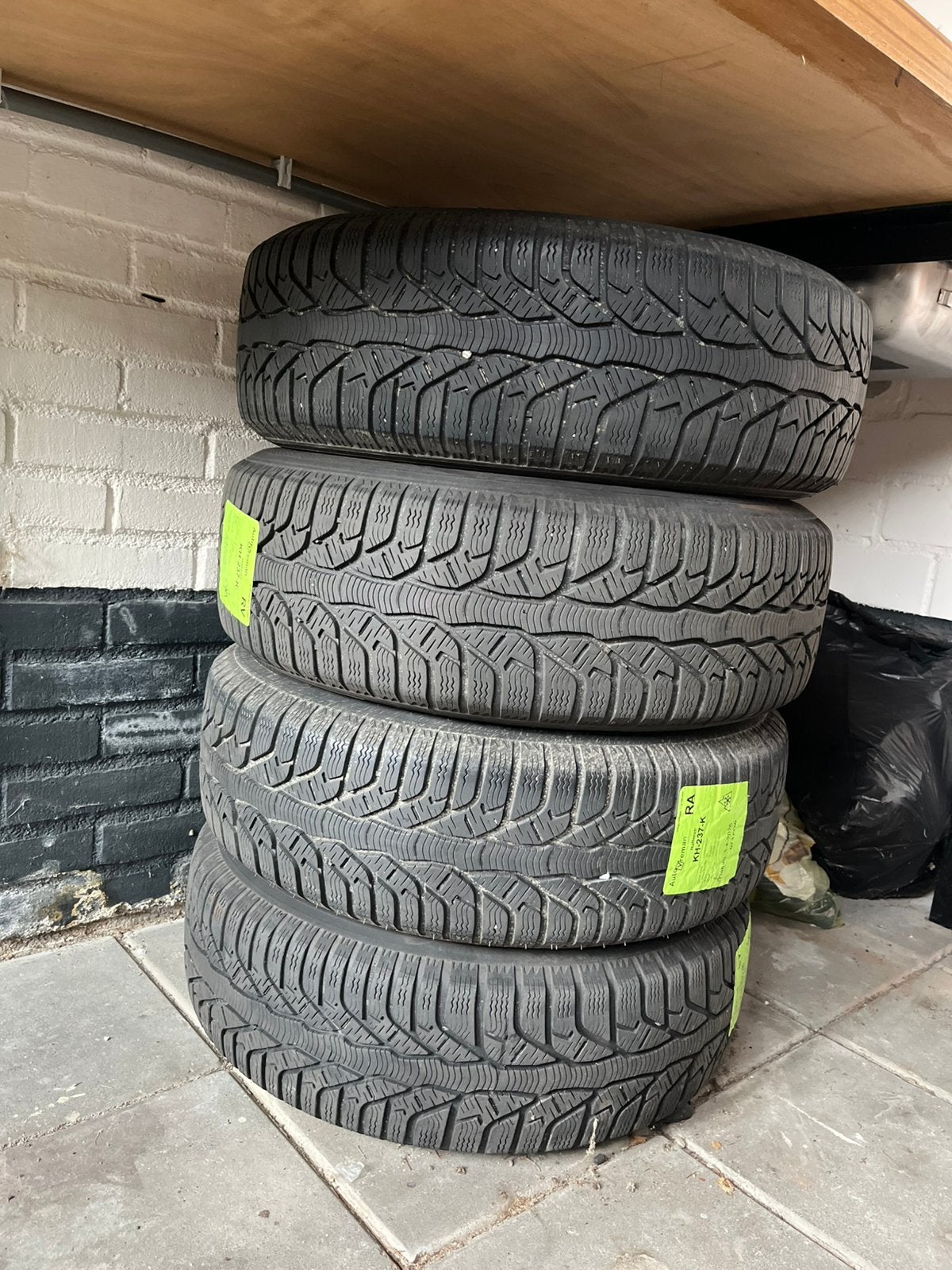4x Kleber Krisalp HP2 winterbanden 195/65 R15 op velg, Ophalen of Verzenden