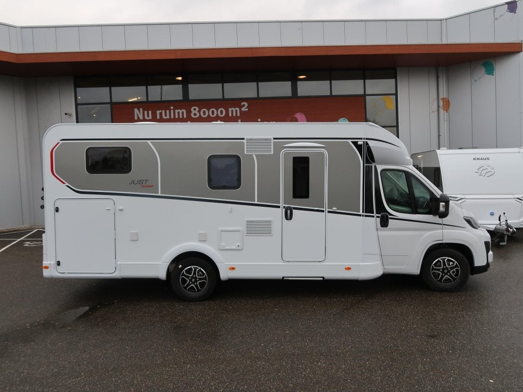 Dethleffs Just Camp T 7052 EB BED 215 LANG! ACTIV MODEL, Caravans en Kamperen, Campers, Automaat, Ringverwarming, Fiat, Tot en met 2