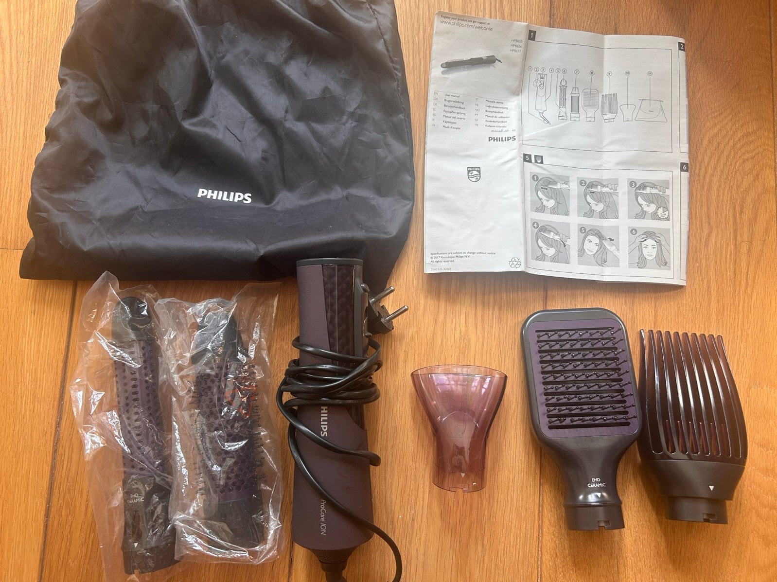 Philips Procare HP8655/8656/8657 - Nooit gebruikt, incl. tas, Witgoed en Apparatuur, Persoonlijke-verzorgingsapparatuur, Ophalen of Verzenden
