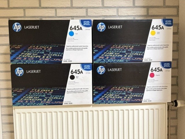 Te Koop : HP 645A (HP C9730-9733A) tonercartridges, Ophalen of Verzenden, Nieuw, Toner, HP (ORIGINEEL)