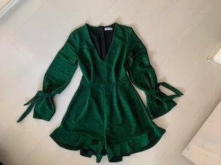 Glitter pak jumpsuit Loavies maat S ZGAN, Maat 38/40 (M), Ophalen of Verzenden, Groen, Loavies