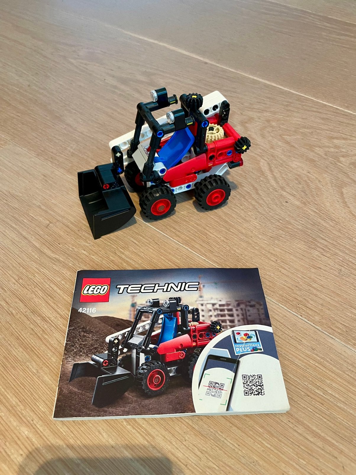 LEGO Technic 42116 Skidsteer Loader met handleiding, Ophalen of Verzenden, Zo goed als nieuw, Overige merken