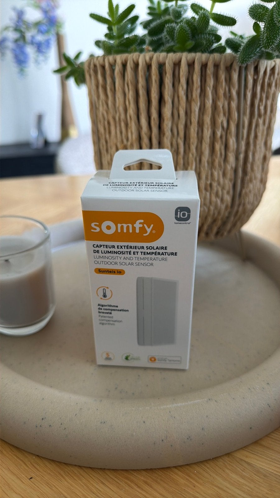 Somfy Sunteis iO - Zon - light - temperatuursensor, Tuin en Terras, Zonneschermen, Ophalen of Verzenden, Nieuw, Overige typen