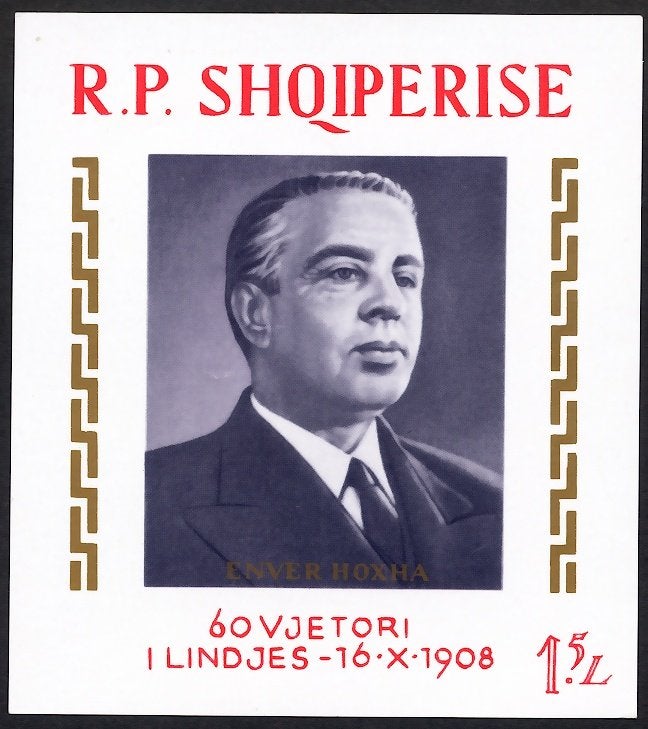Albanië, 1968, Enver Hoxha, postfris, Michel blok 34, Ophalen of Verzenden, Overige landen, Postfris