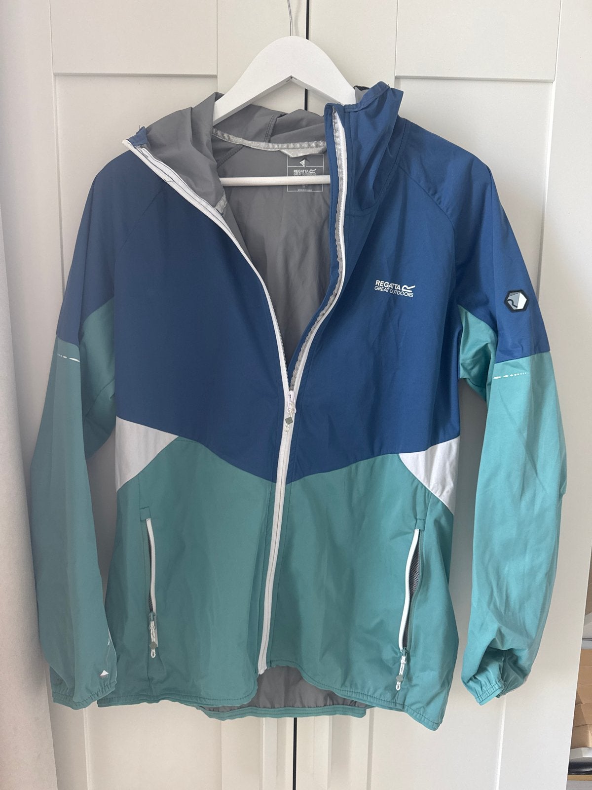 Regatta Great Outdoors Regenjas/Windjack Maat 42, Ophalen of Verzenden, Zo goed als nieuw, Maat 42/44 (L), Blauw
