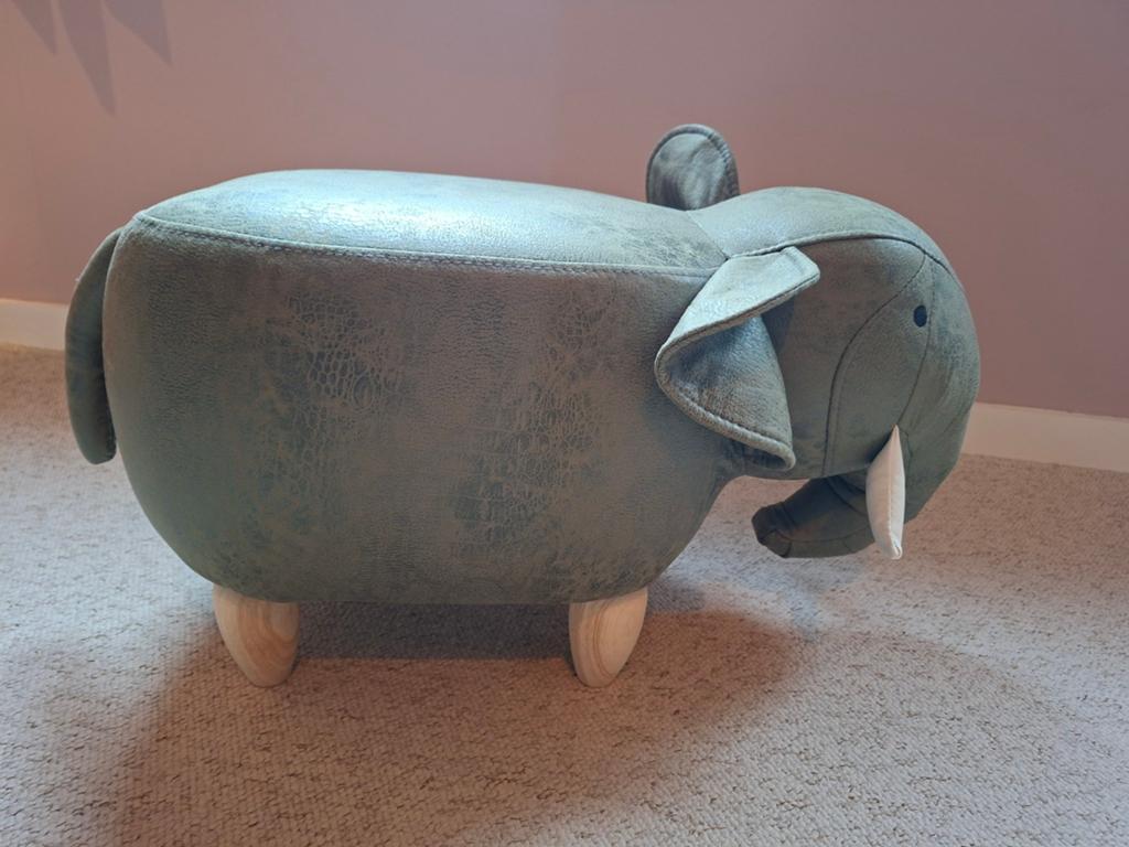 Olifant krukje, zo goed als nieuw, voor kinderkamer, Ophalen of Verzenden, Zo goed als nieuw, Groen, Hout