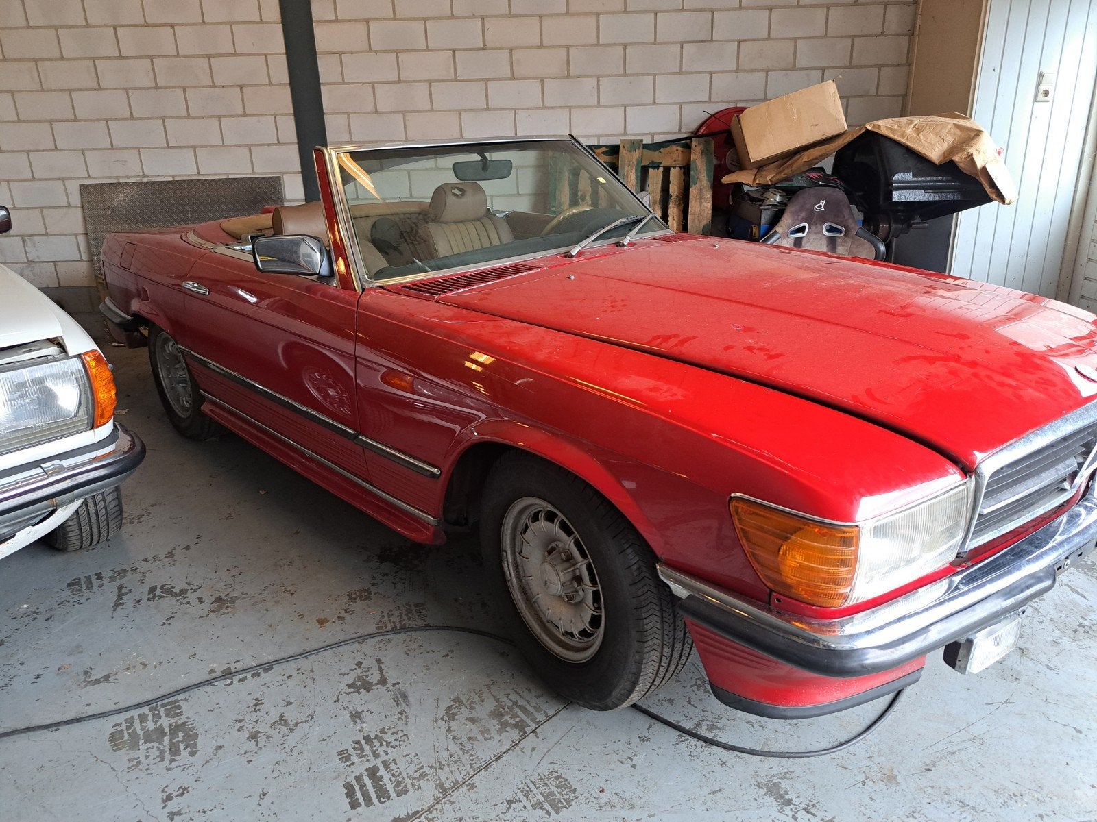 mercedes 500 sl   107 type  europese uitvoering, Auto's, Automaat, Cabriolet, Mercedes-Benz, Bedrijf