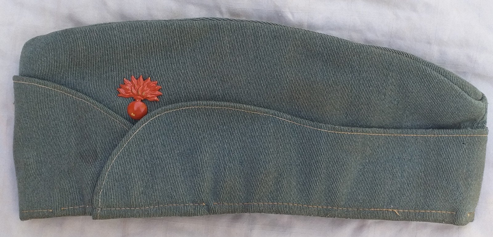 Nederlandse Veldmuts Schuitje van voor 1940 met Makers label, Ophalen of Verzenden, Landmacht, Nederland, Helm of Baret