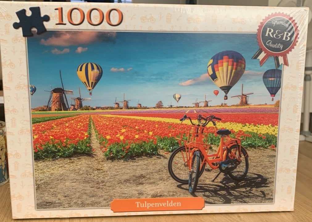 Nieuwe Legpuzzel Tulpenvelden 1000 stukjes - Nieuw in folie, Ophalen of Verzenden, 500 t/m 1500 stukjes, Nieuw, Legpuzzel