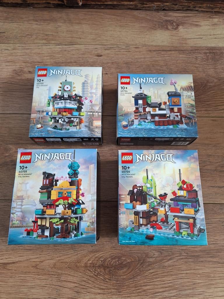 Lego NINJAGO Micro City,City,docks, gardens, City markets, Ophalen of Verzenden, Nieuw, Complete set, Lego