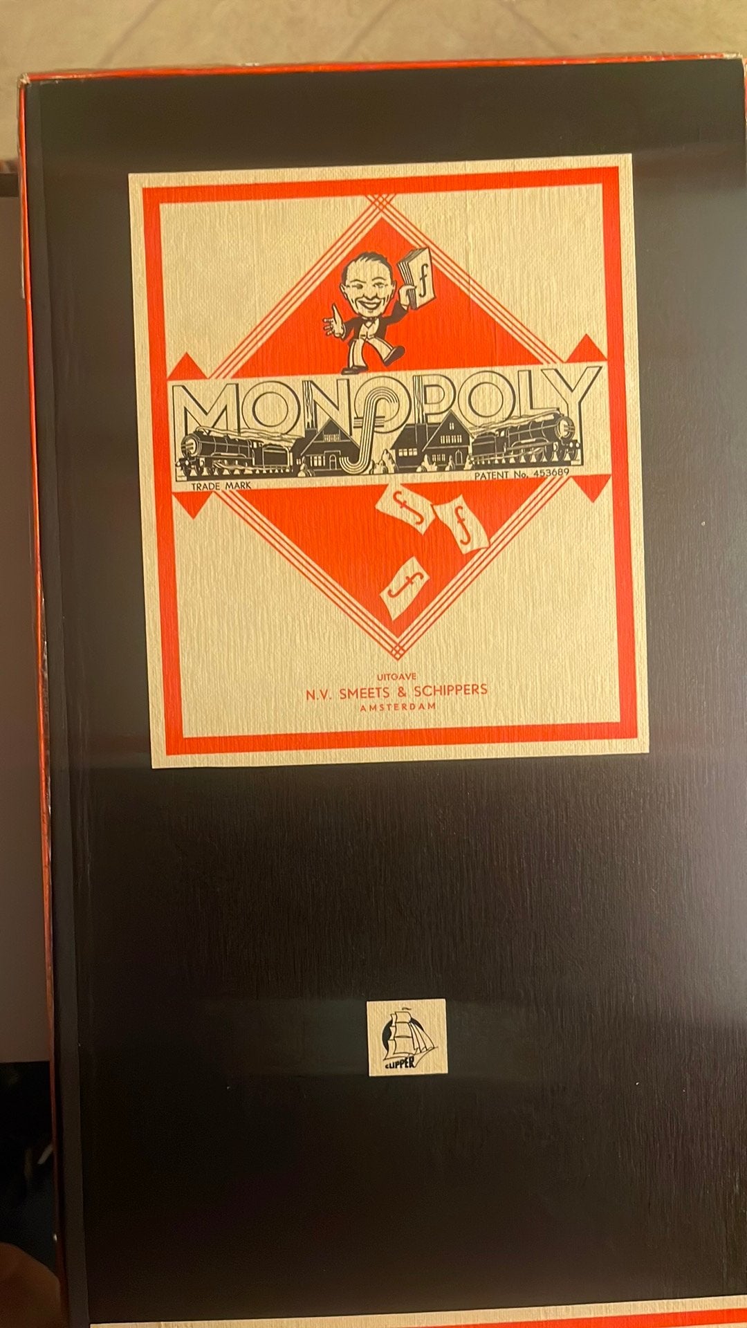 vintage uit 1959 Nederlandse Monopoly de Luxe-doos, Hobby en Vrije tijd, Verzenden, Gebruikt