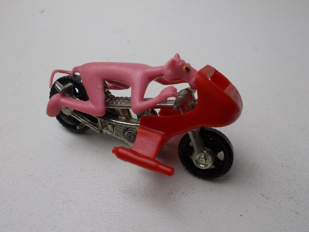 1979 Corgi Juniors 19 PINK PANTHER MOTORCYCLE + FIGUURTJE., Ophalen of Verzenden, Zo goed als nieuw, Overige typen, Corgi