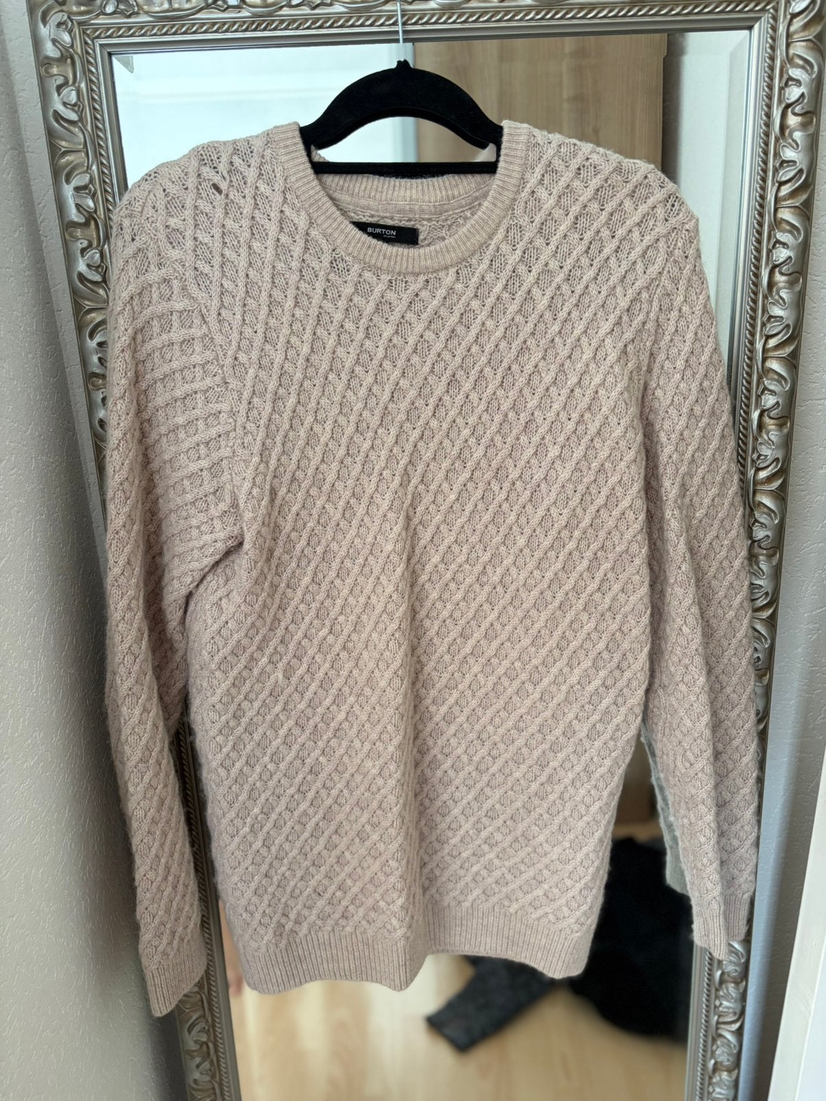 Gebreide sweater trui Burton maat M, Verzenden, Zo goed als nieuw, Maat 48/50 (M), Beige
