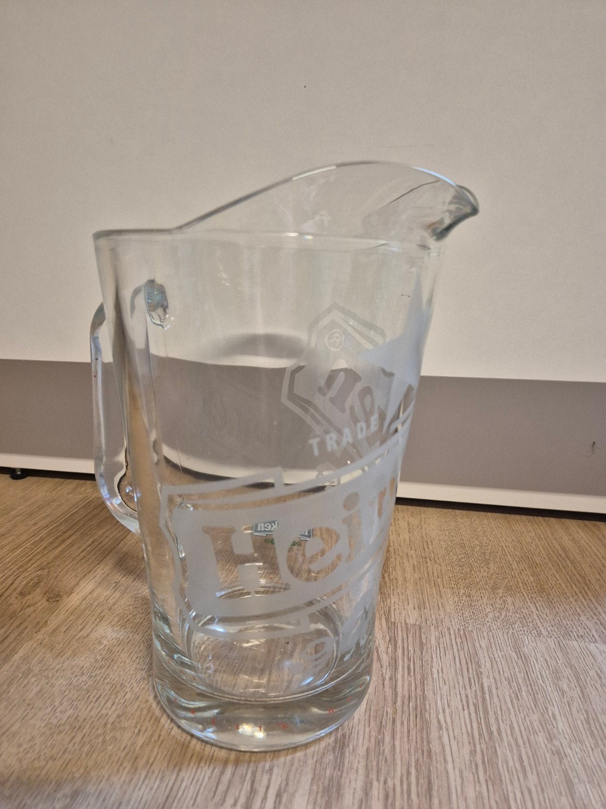 Heineken glazen pitcher, Verzamelen, Biermerken, Ophalen of Verzenden