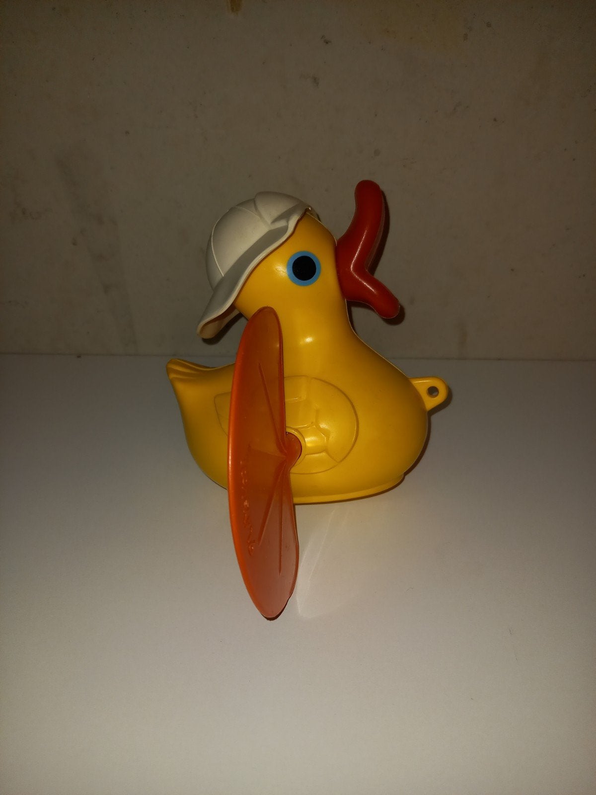 Playskool Badeend met propeller - Vintage badspeelgoed, Gebruikt, Bewegende onderdelen, Ophalen of Verzenden, Badeend