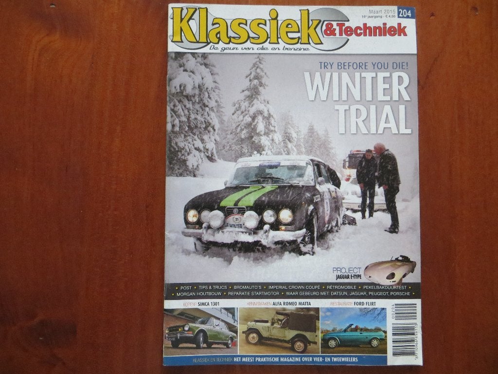 Klassiek & Techniek 204 Winter Trial, Alfa Romeo Matta, Ford, Verzenden, Nieuw, Alfa Romeo